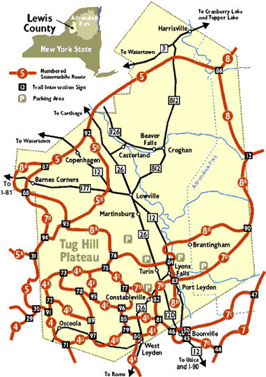Map of Tug Hill